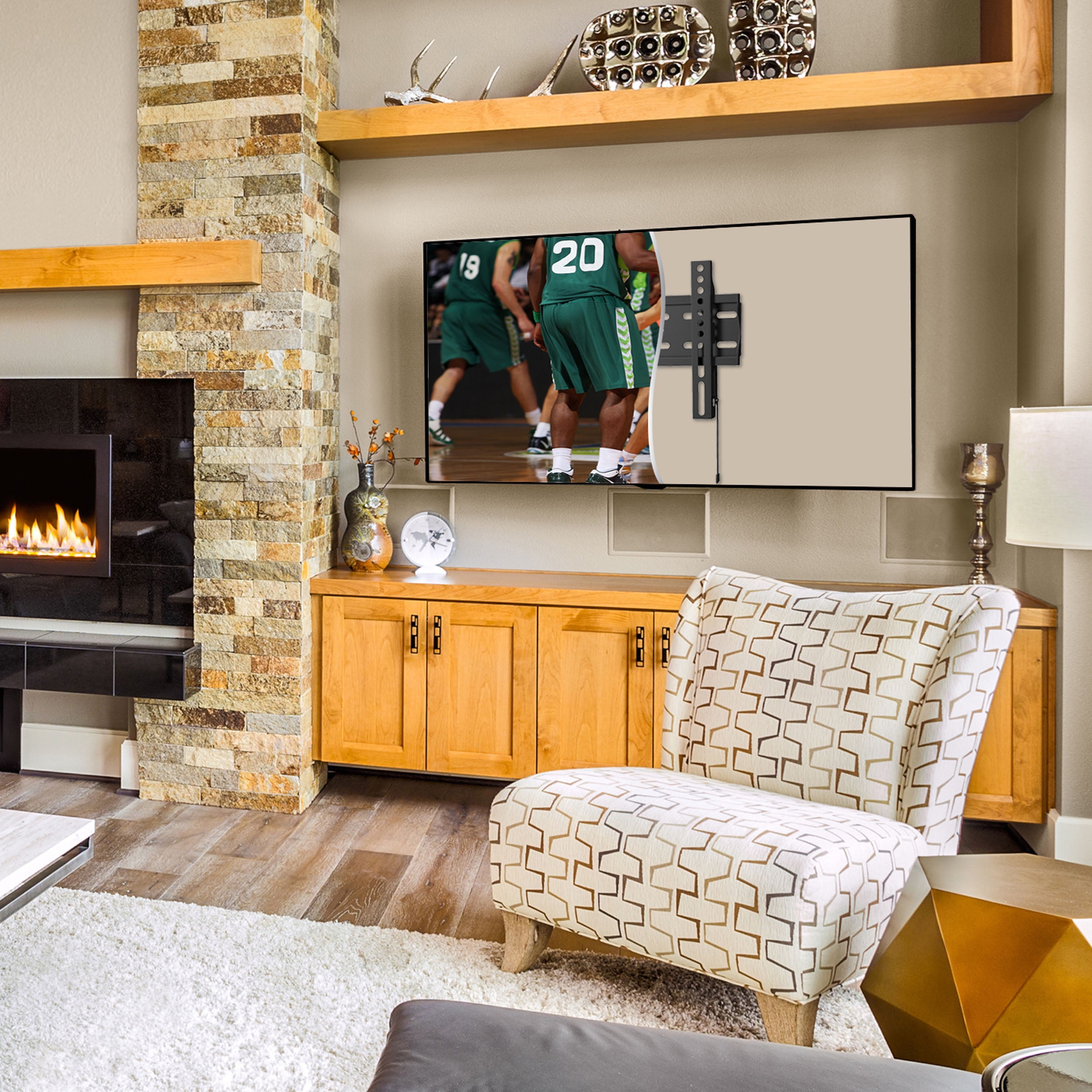 onn. Fixed TV Wall Mount for 17"- 42" TVs