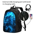 thumbnail image 2 of Fotbe Wolf Mochila con Estampado y Puerto USB para Hombre y Mujer, Mochila Antirrobo, Mochila de Viaje, Mochila Escolar, Mochila Universitaria, 2 of 7