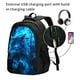 thumbnail image 2 of Fotbe Wolf Mochila con Estampado y Puerto USB para Hombre y Mujer, Mochila Antirrobo, Mochila de Viaje, Mochila Escolar, Mochila Universitaria, 2 of 7