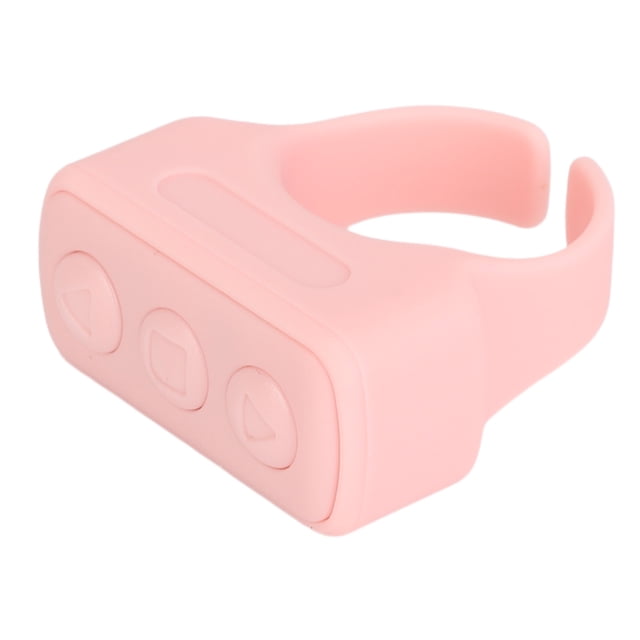 Remote Control App Page Turner, Video Recording Scrolling Ring Clicker for Cell Phone Black,Pink,Ivory White