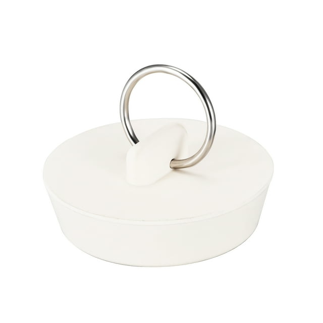 Tapón de Drenaje de Goma Unique Bargains Blanco Ajuste 1-5/8' a 1-3/4'