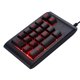 thumbnail image 1 of Teclado numérico portátil perfke de 3 colores retroiluminados con cable, 1 of 5