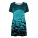 thumbnail image 4 of Vestidos estampados de playa con cuello redondo y manga corta informales de moda de verano para mujer Fridja bnh2307, 4 of 8