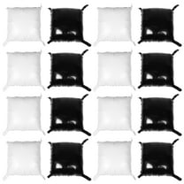 SEWCHICS 25Pcs DIY Black Square Foil Balloon Set with Strap for Reusable Party Wall Decorations