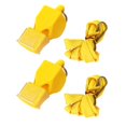 thumbnail image 1 of CSChome High Decibels Whistle Referee Whistle Set - 2Pcs, Mouthguard, Lanyard, Loud Sound, Professional Outdoor Training Whistle, 1 of 7