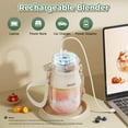 thumbnail image 5 of PRASKY 2-in-1 Portable Blender, BPA Free 27oz for Juicer, Smoothies and Shakes (6 Pack), 5 of 8
