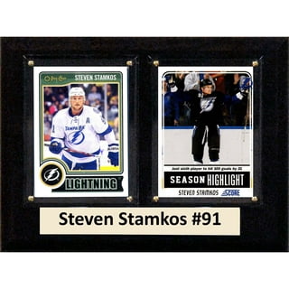  Outerstuff Steven Stamkos Tampa Bay Lightning #91 Kids Size 4-7  Captain Player Name & Number T-Shirt (Small 4) Blue : Sports & Outdoors
