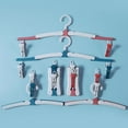 thumbnail image 3 of UPGRATOR 6-Piece Foldable Clothing Drying Rack with Hangers, Ideal for Travel and Home Use, 3 of 8
