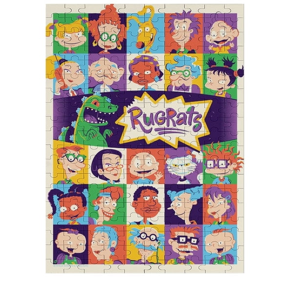 200 PCS Jigsaw Puzzle Rugrats Wooden Puzzle Challenging Game Fun Artwork For Family Friends Gifts
