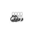 thumbnail image 1 of AirTag Holder Belkin Reflective Secure w/Key Ring Black/White, 1 of 8