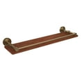 thumbnail image 2 of Dottingham Collection 16 Inch Solid IPE Ironwood Shelf with Gallery Rail, 2 of 2