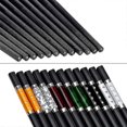 thumbnail image 2 of Glass Fibre Chopsticks, 6 Pairs Dishwasher Safe Chopsticks Cutlery 243 Mm With 6 Ceramic Chopsticks Pads, 2 of 5