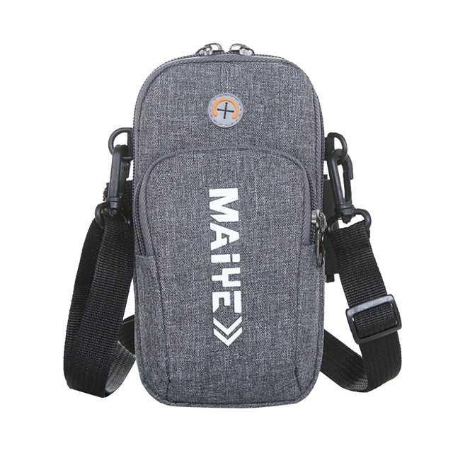 Para Deportivo Monedero para El Brazo Fitness Correr La Llave Monedero (Gris)