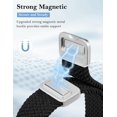 thumbnail image 2 of Wearlizer 20mm Magnetic Braided Nylon Band Compatible with Garmin Vivoactive 6/5/3, Venu Sq 2, Forerunner 165/55/245, Stretchy Celtic Knot Elastic Watch Band with Quick Release for Women Men, 2 of 6