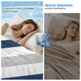 thumbnail image 2 of Navy Blue Striped Cooling Blanket,Lightweight Breathable Summer Throw Blanket with Double Sided Cold Effect,Geometric Grey White Vertical Stripes Picnic Blankets Bed Sheet for Hot Sleepers 30"x40", 2 of 8
