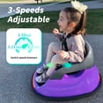 thumbnail image 5 of Outfunny 12V Bumper Car for Kids, Ride on Toys Bumper Car for Toddlers with Remote & Music - Purple, 5 of 10