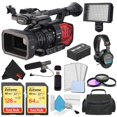 thumbnail image 1 of Panasonic AG-DVX200 4K Camcorder Pro Kit with Professional Headphones + Pro LED Video Light + Professional Microphone + 72mm 3pc Filter Kit + Basic and Advanced Bundle Accessories, 1 of 5