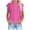 Hot Pink, variant on WIZUTIZ Women's Summer Tops Business Casual Tops for Women 1/4 Sleeve Cap Sleeves Button up T-Shirt Solid Tunic Tops Dressy Shirts Ultra Thin Blouse up to 50% Off Sky Blue XL