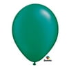 Burton & Burton 5" Pearl Emerald Green Balloons, 100 Pack