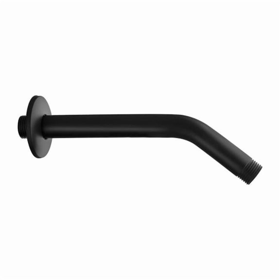 6 in. Shower Arm & Flange Set, Matte Black