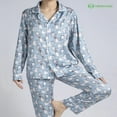 thumbnail image 6 of Women’s Dachshund Pajamas Set, Cute Wiener Dog Satin Sleepwear Set, Adorable Puppy Print Loungewear, Cozy Dog Lover Pajamas for Women, 6 of 9