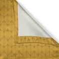 thumbnail image 4 of Ambesonne Abstract Valance Pack of 2, Repetitive Abstract Shapes, 42"X12", Earth Yellow Pale Coffee, 4 of 5