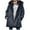 B Navy, variant on VEKDONE 2025 Clearance Coats for Women Women Fuzzy Fleece Lined Jackets Parka Plus Size Winter Warm Coats Lapel Horn Button Down Furry Outerwear