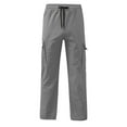 thumbnail image 5 of Joower Lightweight Pants For Men - Men'S Sweatpants Cotton Work Pants Cargo Pants For Boys Tactical Pants For Men Stretch Linen Pants Match Mens Wild Cargo Pants, 5 of 6