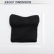 thumbnail image 5 of Almohada para reposacabezas de automóvil ergonómica, soporte para cuello, cachemira, espuma de memoria, negro, 1 Pcs, 5 of 7
