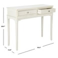 thumbnail image 5 of SAFAVIEH Opal Rustic 2 Drawer Console Table, Distressed White, 5 of 7