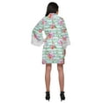 thumbnail image 3 of Moomaya Printed Bridesmaid Robes Short Bride Getting Ready Dress Loungewear, 3 of 6