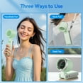 thumbnail image 6 of 3-in-1 USB Rechargeable Ice-Cool Electric Fan - Portable Handheld Fan, 5-Speed Adjustable, 12-Hour Runtime, Ideal for Outdoor Activities, 6 of 8