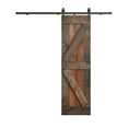 thumbnail image 5 of Coast Sequoia Inc Coast Sequoia 30in x 84in K Series Multi-Color Pine Wood Sliding Barn Door With Hardware Kit Carbon Grey / Light Grey, 5 of 5