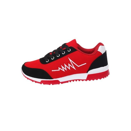 

Woobling Women Trainers Fitness Workout Running Shoe Breathable Sneakers Gym Walking Lightweight Flats Sport Non-Slip Red 8