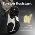 thumbnail image 2 of FitVille Wide Golf Shoes Men Professional Golf Shoes with Spikes, Water Resistant Arch Support, 2 of 7