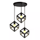 thumbnail image 1 of Lámpara De Techo Colgante Decorativa Moderna 3 Luces Negro, 1 of 5