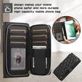 thumbnail image 2 of YEYKX Funda Tipo Billetera para Samsung Galaxy S21+ 5G 6,7 Pulgadas con Correa para Muñeca/hombro, 9 Ranuras para Tarjetas, Monedero con Cierre, Soporte de Cuero de Lujo, Funda Cell Phone a Cuadros, 2 of 10