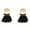 Black, variant on EHJRE Tassel Bohemian Earrings Ear Stud Ear Dangle Woolen Circle Statement Women Black