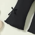 thumbnail image 6 of Zanarzt Baby Leggings Baby Girls Solid Color Pants Casual Versatile Fashionable Flared Pants Black,6-9 Months, 6 of 7