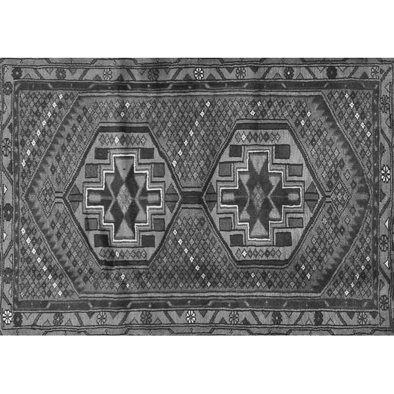 Ahgly Company Indoor Rectangle Persian Gray Traditional Area Rugs, 7' x 10'