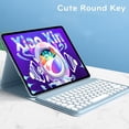 thumbnail image 2 of XZAMB Keyboard Case with Mouse Compatible with Lenovo Tab P12 Pro 2021 Release 12.6 Inch (TB-Q706F TB-Q706Z), Folio Slim Smart Keyboard Case Cover with Cute Round Key Wireless Detachable Keyboard, 2 of 7
