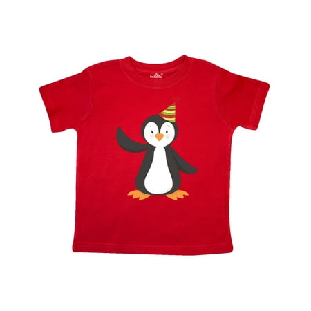 

Inktastic Cute Penguin Penguin With Party Hat Gift Toddler Boy or Toddler Girl T-Shirt