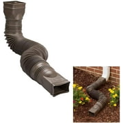 Amerimax Brown Flexible Downspout Extension Gutter Connector Rainwater Drainage