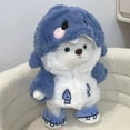 thumbnail image 2 of Teddy Bear 11.8 Inch with One Clothing Stuff Animal Plush Gift for Kids Girls Women Birthday. (White Shark Suit), 2 of 5