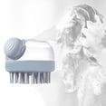 thumbnail image 3 of Peine de de mano/portátil/herramienta de lavado de silicona/cepillo de peine para el hogar gris para la cabeza Yuyangstore Peine de masaje manual, 3 of 8