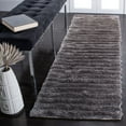 thumbnail image 3 of SAFAVIEH Cory Striped Plush Shag Area Rug, Silver, 8' x 10', 3 of 4