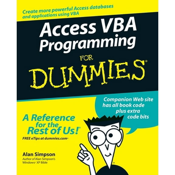 Pre-Owned Access VBA Programming for Dummies (Paperback) 0764574116 9780764574115