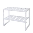 thumbnail image 1 of Dish Drying Rack for Home, 2 Tier Sink Rack for Kitchen, Dish Sink Rack, White Stainless Steel Kitchen Sink Rack, 1 of 5