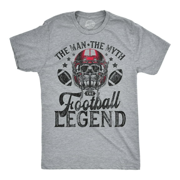 Mens Funny T Shirts The Man The Myth The Football Legend Sarcastic Graphic Novelty Tee For Men Graphic Tees