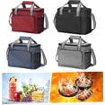 thumbnail image 2 of Insulated Lunch Bag Cooler Bag Portable Carrying Lunch Box Bag, 2 of 5
